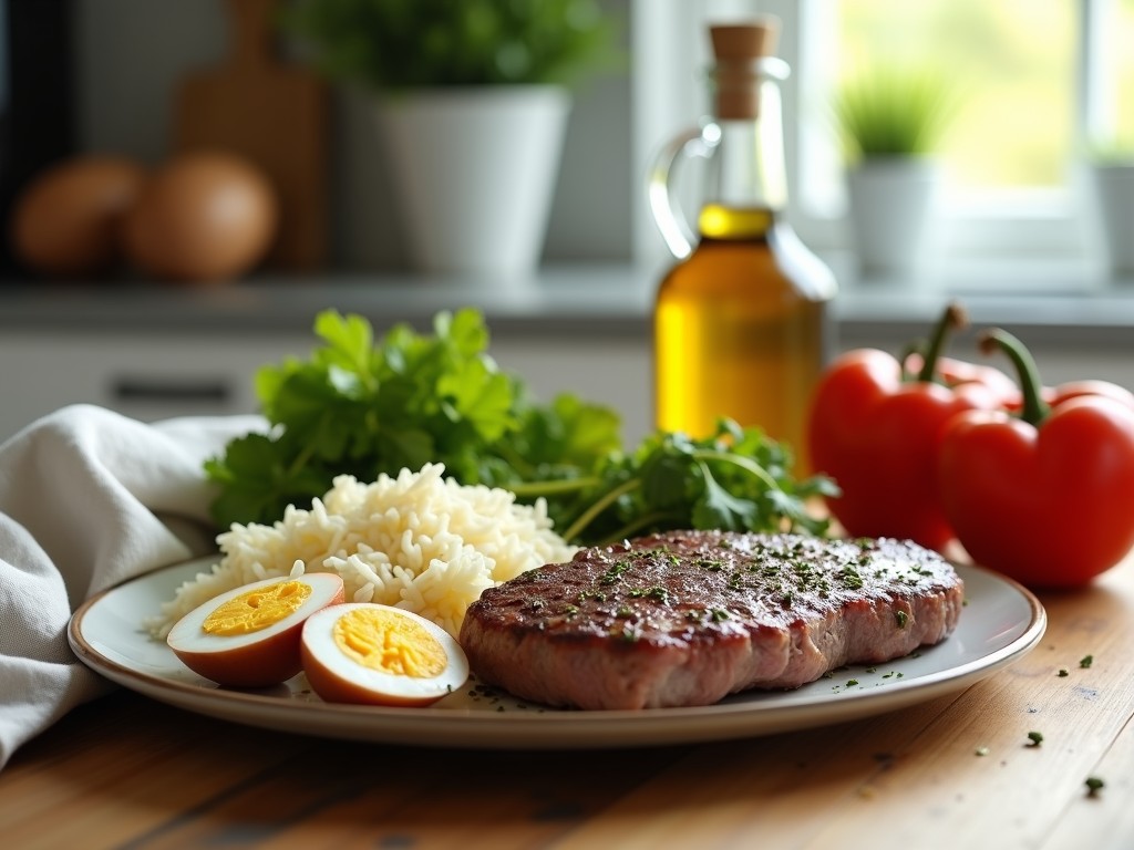 Hochwertige Alltagsküche mit proteinreichen Basics